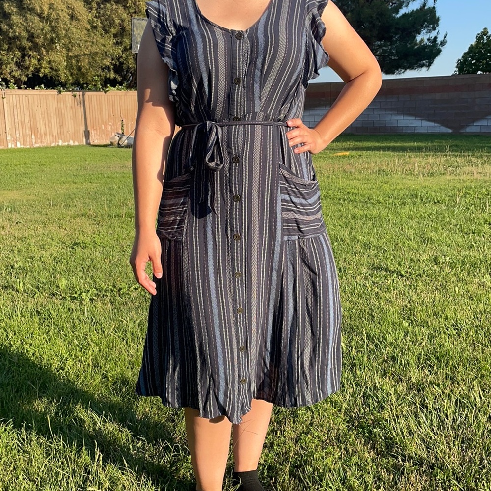 Xhilaration blue serape dress